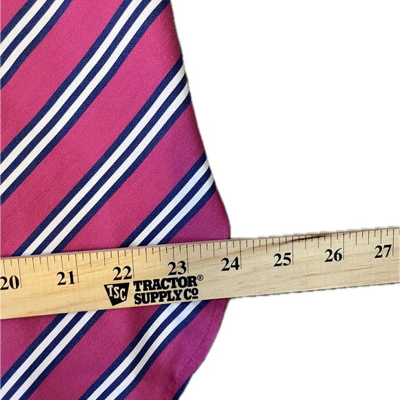 Chico’s No- Iron Pink Striped Button-Up Shirt size L - Picture 12 of 15